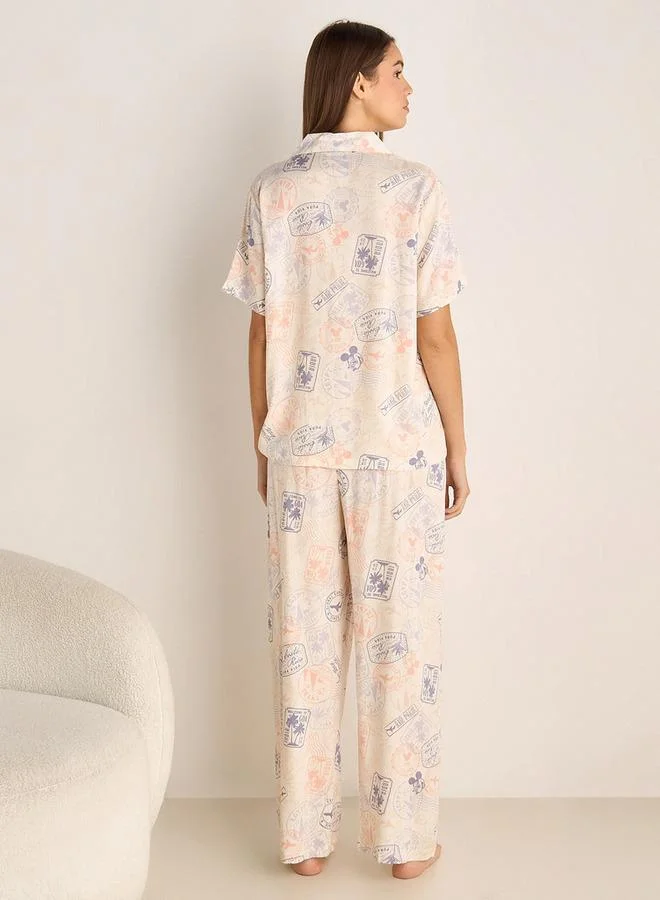 Splash FAV  Pyjama Set Shirt and Pants Viscose for Women | Best Price UAE